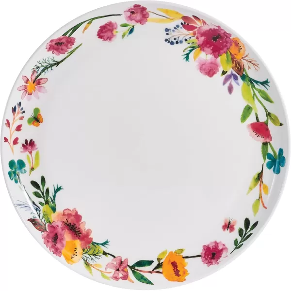 Mikasa Seaside Coastal Bone China Lightweight Chip Resistant 12 Piece Dinnerware Set, Service for 4