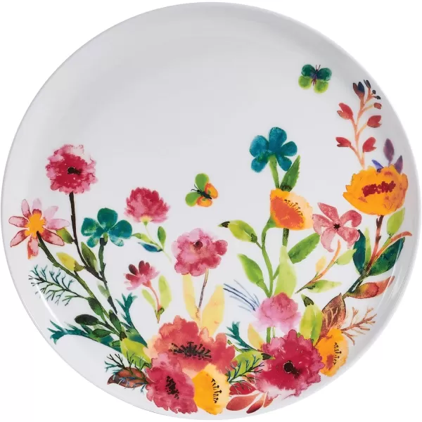 Mikasa Seaside Coastal Bone China Lightweight Chip Resistant 12 Piece Dinnerware Set, Service for 4