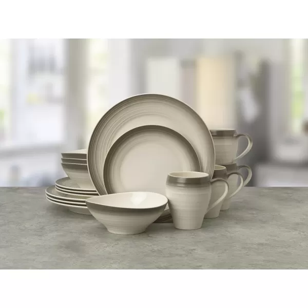 Mikasa Swirl 16-Piece Dinnerware Set, Service For 4, Blue