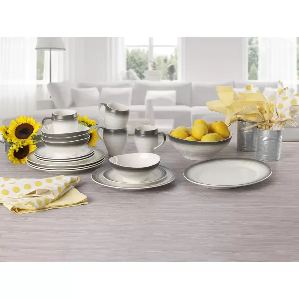 Mikasa Swirl 16-Piece Dinnerware Set, Service For 4, Blue