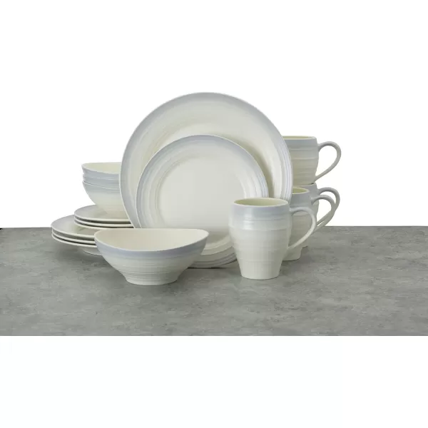 Mikasa Swirl 16-Piece Dinnerware Set, Service For 4, Blue
