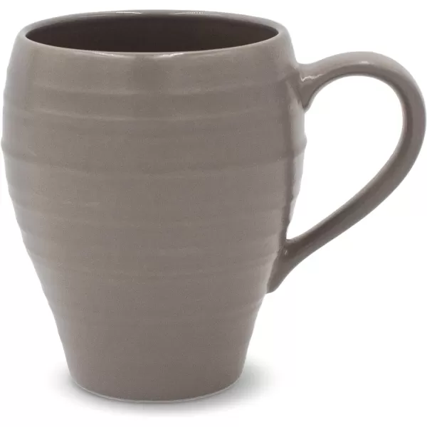 Mikasa Swirl 4 Piece Place Setting, Service for 1, Mocha