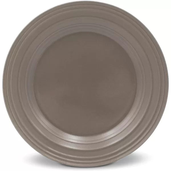 Mikasa Swirl 4 Piece Place Setting, Service for 1, Mocha