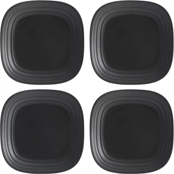 Mikasa Swirl Square Ombre Graphite 16 Piece Dinnerware Set, Service for 4