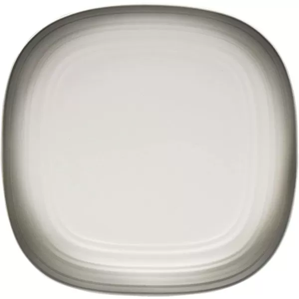 Mikasa Swirl Square Ombre Graphite 16 Piece Dinnerware Set, Service for 4