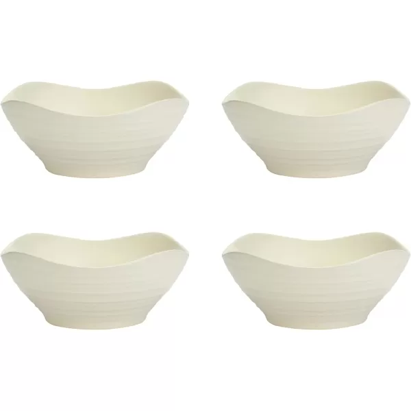 Mikasa Swirl Square Ombre Graphite 16 Piece Dinnerware Set, Service for 4