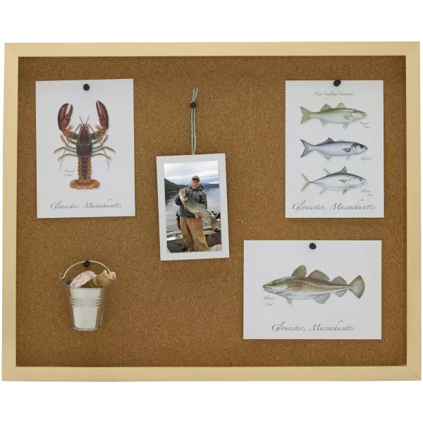 Mikasa Teal Framed Cork Board, Includes 5 Tacks, 21x17