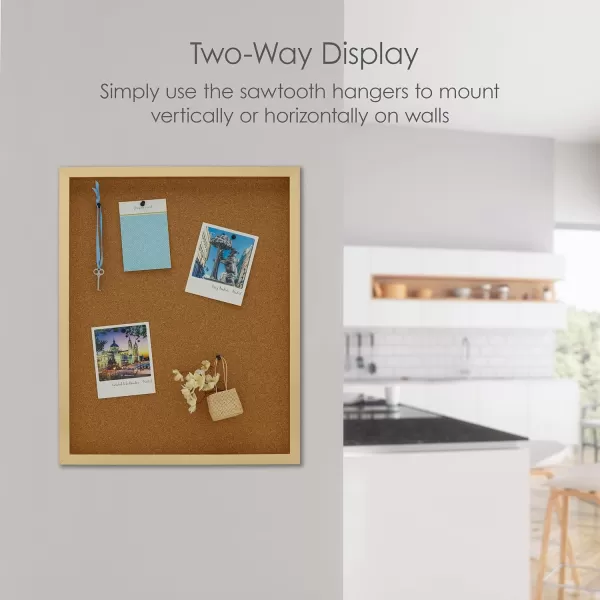 Mikasa Teal Framed Cork Board, Includes 5 Tacks, 21x17