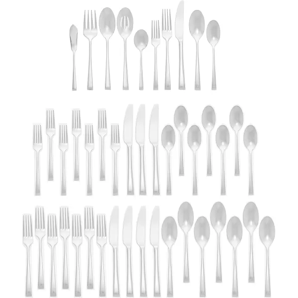 Mikasa Zena Flatware, 45 Piece Set, Silver