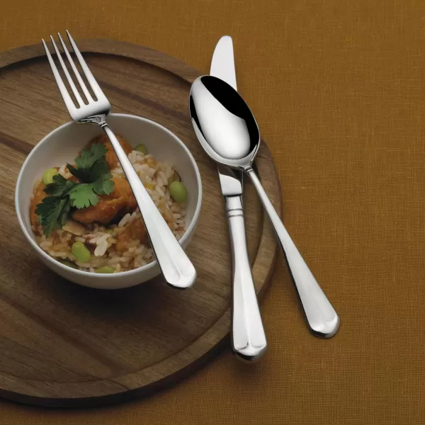 Mikasa Zena Flatware, 45 Piece Set, Silver