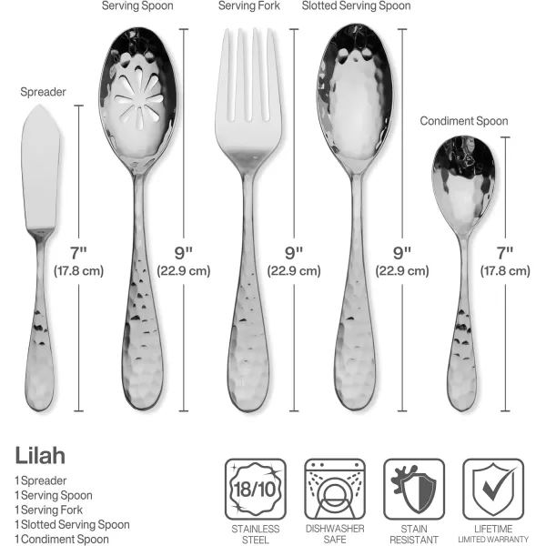 Mikasa Zena Flatware, 45 Piece Set, Silver