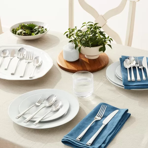 Mikasa Zena Flatware, 45 Piece Set, Silver