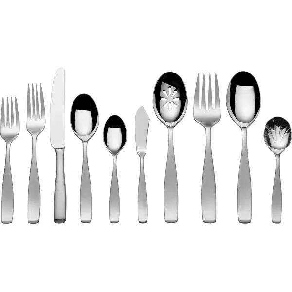 Mikasa Zena Flatware, 45 Piece Set, Silver
