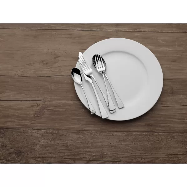Mikasa Zena Flatware, 45 Piece Set, Silver