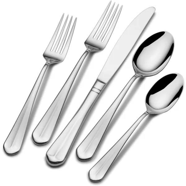 Mikasa Zena Flatware, 45 Piece Set, Silver