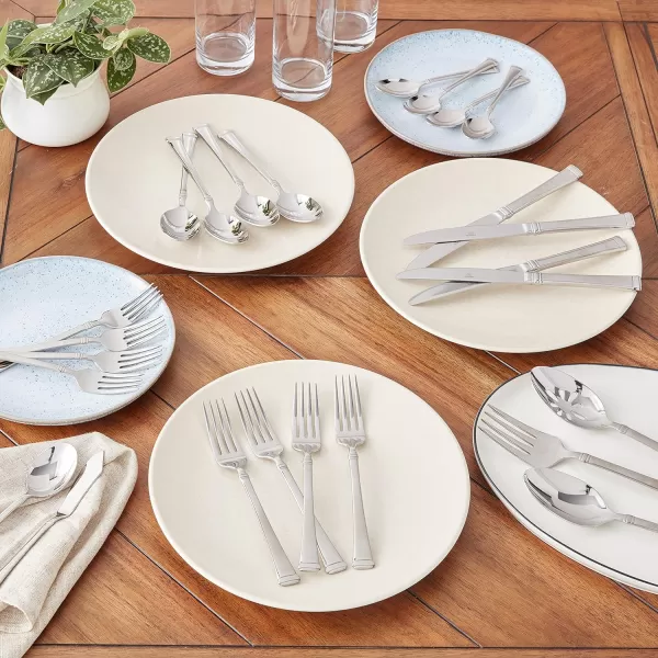 Mikasa Zena Flatware, 45 Piece Set, Silver