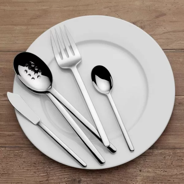 Mikasa Zena Flatware, 45 Piece Set, Silver
