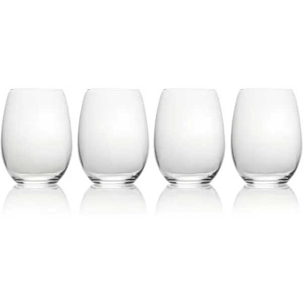 Mikasa, 19.75 oz, Clear Julie Stemless Wine Glass, 19.75-Ounce, Set Of 4, 4 Count 