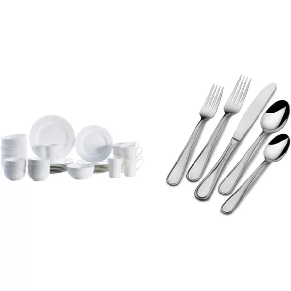 Mikasa 5225580 40 Piece Delray Bone China Dinnerware Set