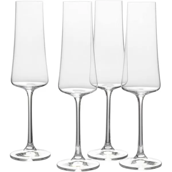 Mikasa Aline Set of 4 Highball Tumbler Cups, 17-Ounce, Clear