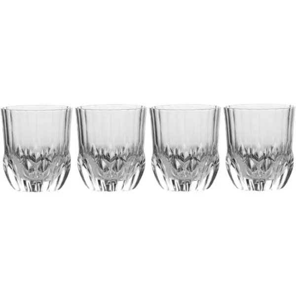 Mikasa Ballard Braid Double Old Fashioned Glass, 9.3-Ounce, Set of 4