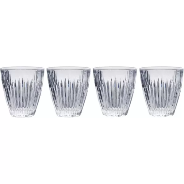 Mikasa Ballard Braid Double Old Fashioned Glass, 9.3-Ounce, Set of 4