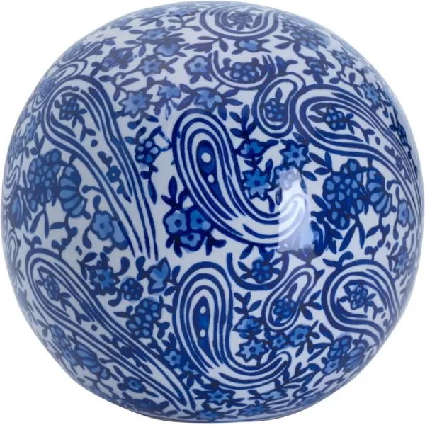 Mikasa Blue and White Swirl Ceramic Decorative Sphere