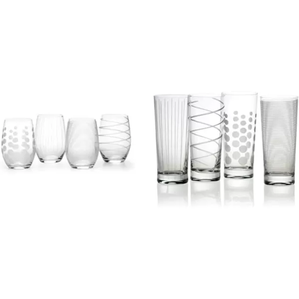 Mikasa Cheers Balloon Goblet Wine Glass, 24.5-Ounce, Set of 4, Transparent