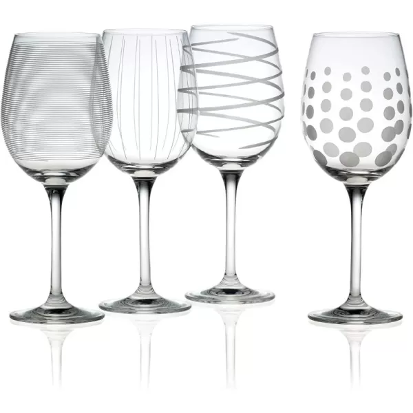 Mikasa Cheers Balloon Goblet Wine Glass, 24.5-Ounce, Set of 4, Transparent