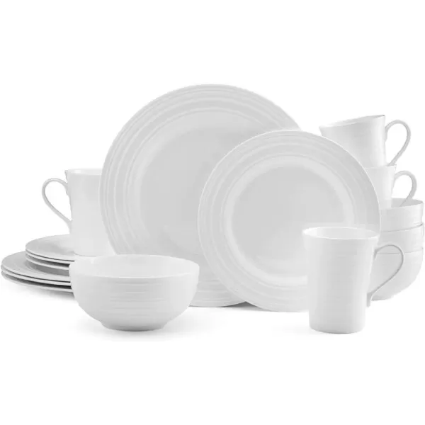 Mikasa Ciara 16-Piece Dinnerware Set, Ciara, Service for 4, 2.3