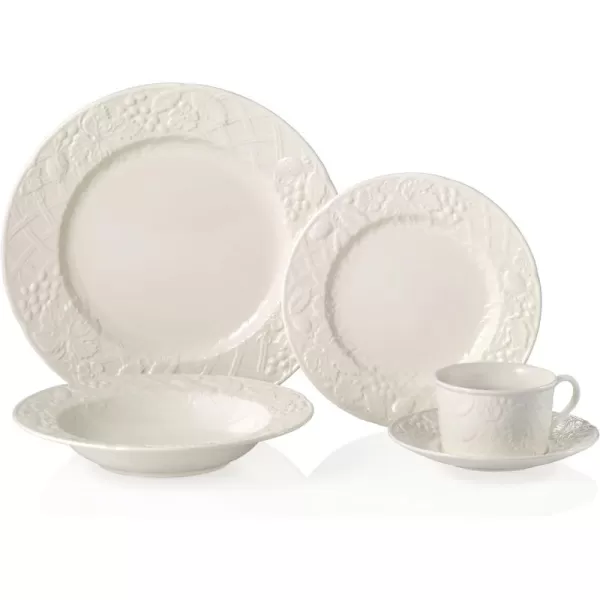 Mikasa English Countryside 5-Piece Dinnerware Set, Service for 1