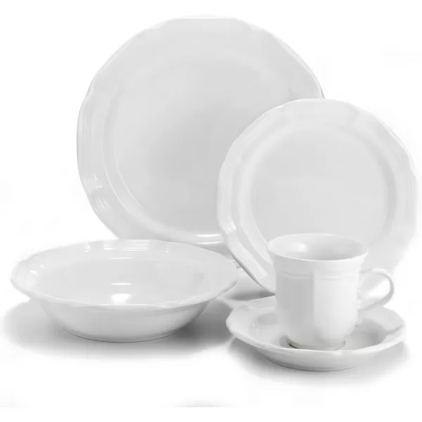 Mikasa French Countryside 5-Piece Place Setting, White