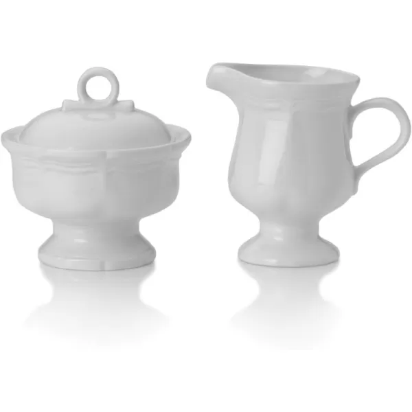Mikasa French Countryside Covered Sugar Bowl, White