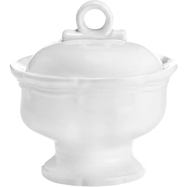 Mikasa French Countryside Covered Sugar Bowl, White