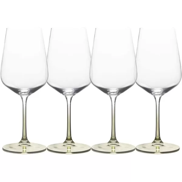Mikasa Gianna Ombre Set of 4 Red Wine Glasses, 19.75-Ounce, Sage