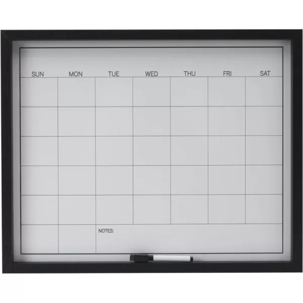Mikasa Gold Framed Calendar White Cork Board Combo, Includes 5 Tacks and 1 Marker, 24x19