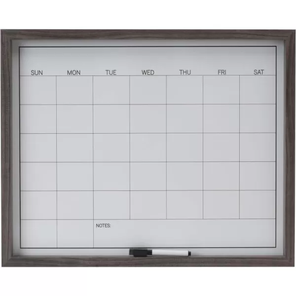 Mikasa Gold Framed Calendar White Cork Board Combo, Includes 5 Tacks and 1 Marker, 24x19