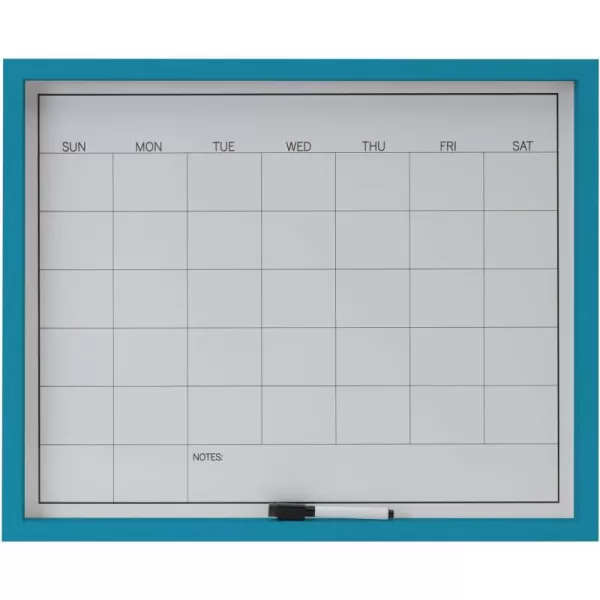 Mikasa Gold Framed Calendar White Cork Board Combo, Includes 5 Tacks and 1 Marker, 24x19