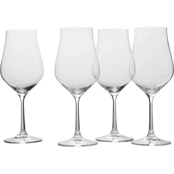 Mikasa Grace Set of 4 Champagne Flutes, 8-Ounce, Clear