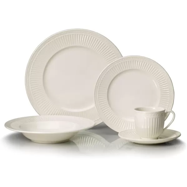 Mikasa Italian Countryside 5-Piece Place Setting, Service for 1,White