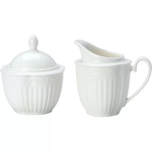 Mikasa Italian Countryside Covered Sugar Bowl,White
