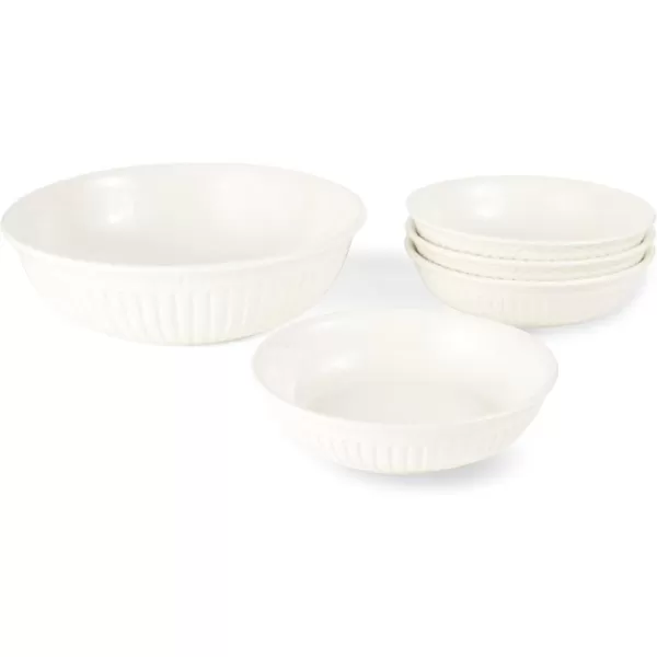 Mikasa Italian Countryside Pasta Set, Medium, White, 5 Piece