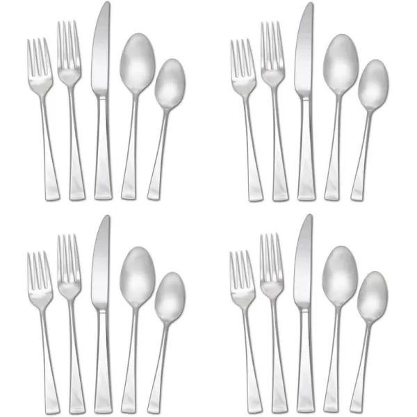 Mikasa Kyler Flatware, 20-Piece Set, Service for 4, Stainless Steel