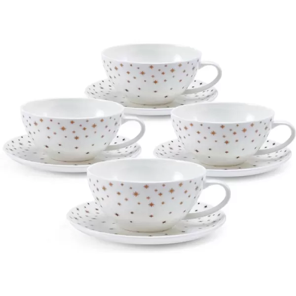 Mikasa Millie Gold Metallic Set of 4 All Purpose Bowls, 6 Inch