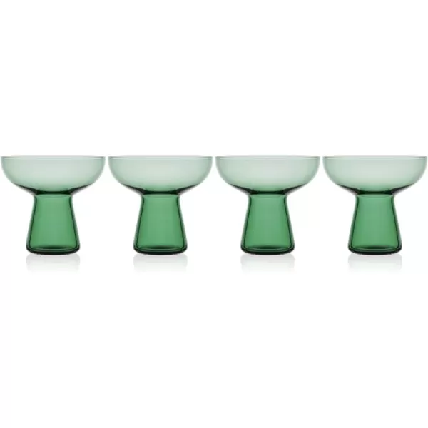 Mikasa Phoebe Margarita Cocktail Glass, Set of 4, Smoke