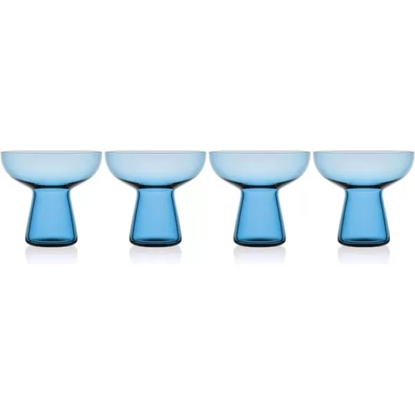 Mikasa Phoebe Margarita Cocktail Glass, Set of 4, Smoke