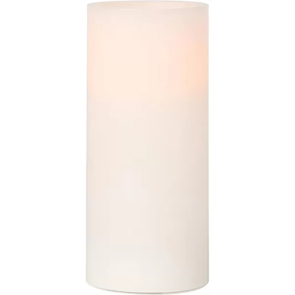 Mikasa Real Wax Wavy Top Flameless Candles, Exquisite White Battery Candles for Wedding, Christmas Decorations, and Everyday, 3x6 Inch