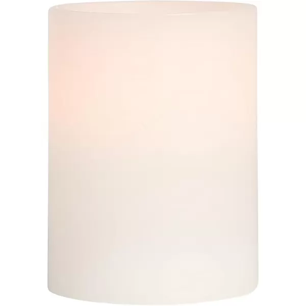 Mikasa Real Wax Wavy Top Flameless Candles, Exquisite White Battery Candles for Wedding, Christmas Decorations, and Everyday, 3x6 Inch