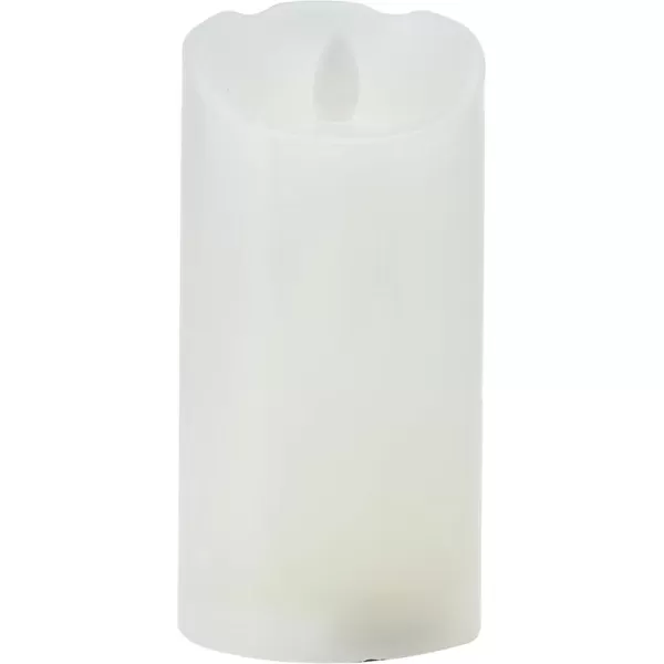 Mikasa Realistic Wax Flameless Candles, Exquisite White Battery Candles for Wedding, Christmas Decorations, and Everyday, 3x4 Inch