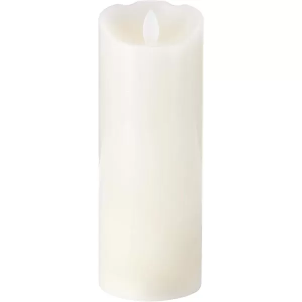 Mikasa Realistic Wax Flameless Candles, Exquisite White Battery Candles for Wedding, Christmas Decorations, and Everyday, 3x4 Inch
